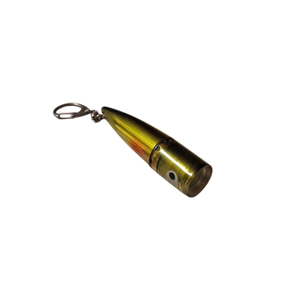 Fishing Lure Flashlight Keychain Key Ring Tested Works